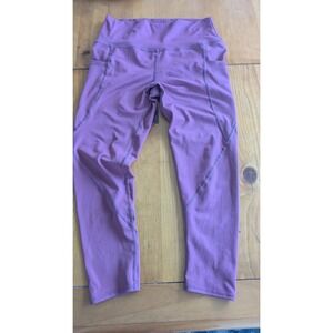 EVCR Women's Purple High Waisted Pocket Leggings Size L Athleisure Workout